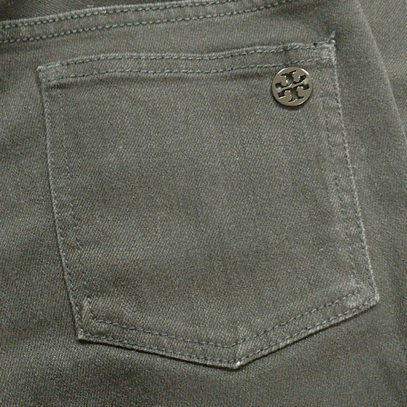 TORY BURCH BLACK STRETCH DENIM SZ 24 - Picture 7 of 7